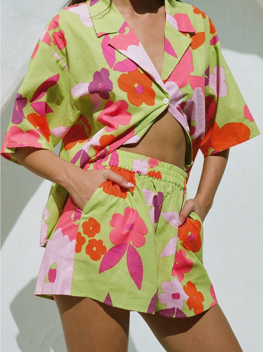 Sabo - Thessy Shorts in Lime Floral